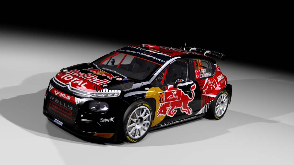 Citroen C3 rally2 jlr, skin Y. Avci - Green Bursa Rally