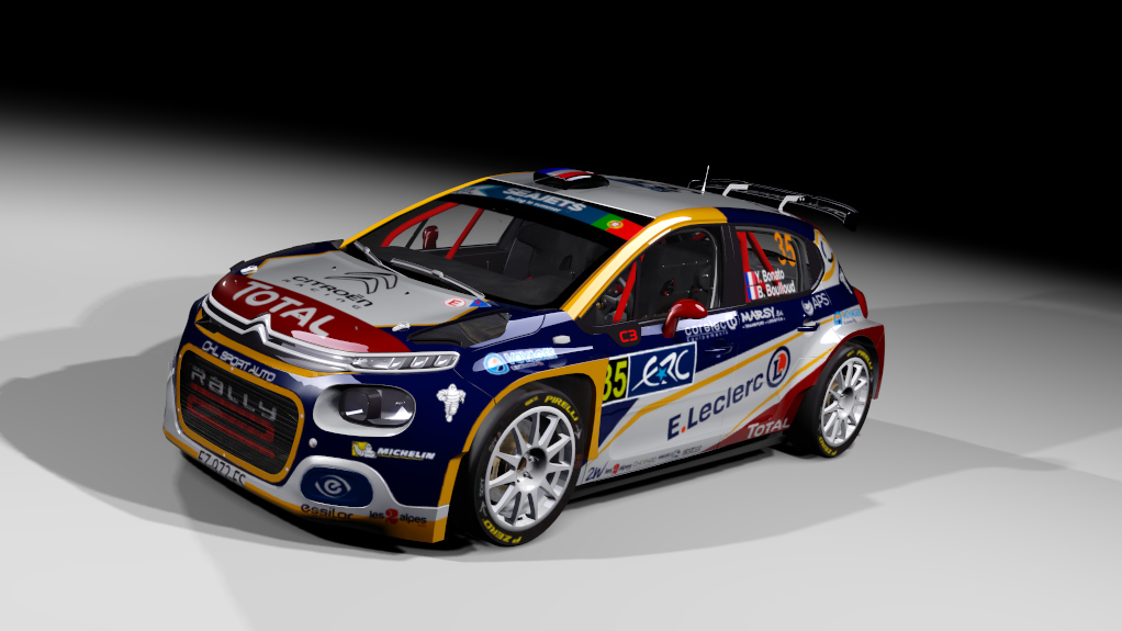 Citroen C3 rally2 jlr, skin Y. Bonato - European Rally Championship 2020