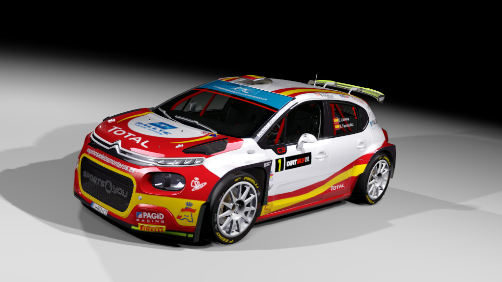 Citroen C3 rally2 jlr, skin efren llarena