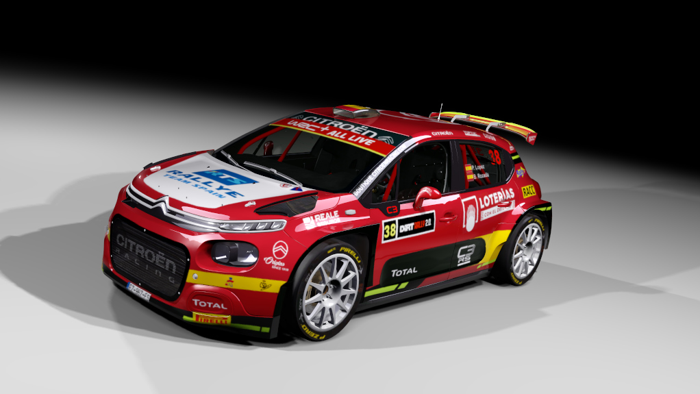 Citroen C3 rally2 jlr, skin pepe lopez