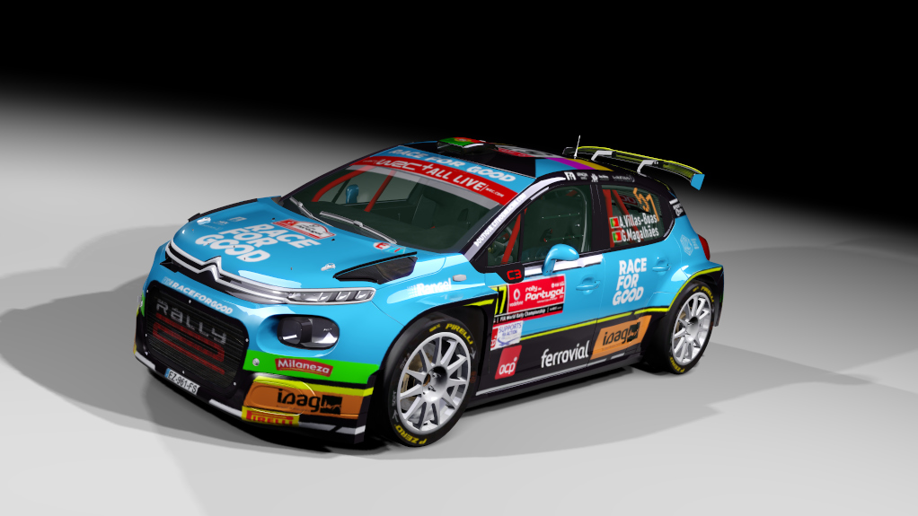 Citroen C3 rally2 jlr, skin villas boas