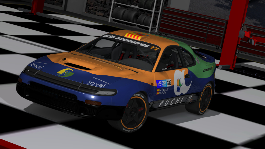 CSR | Toyota Celica ST185 Gr.A SCER ASFALTO 2024, skin puig ocio