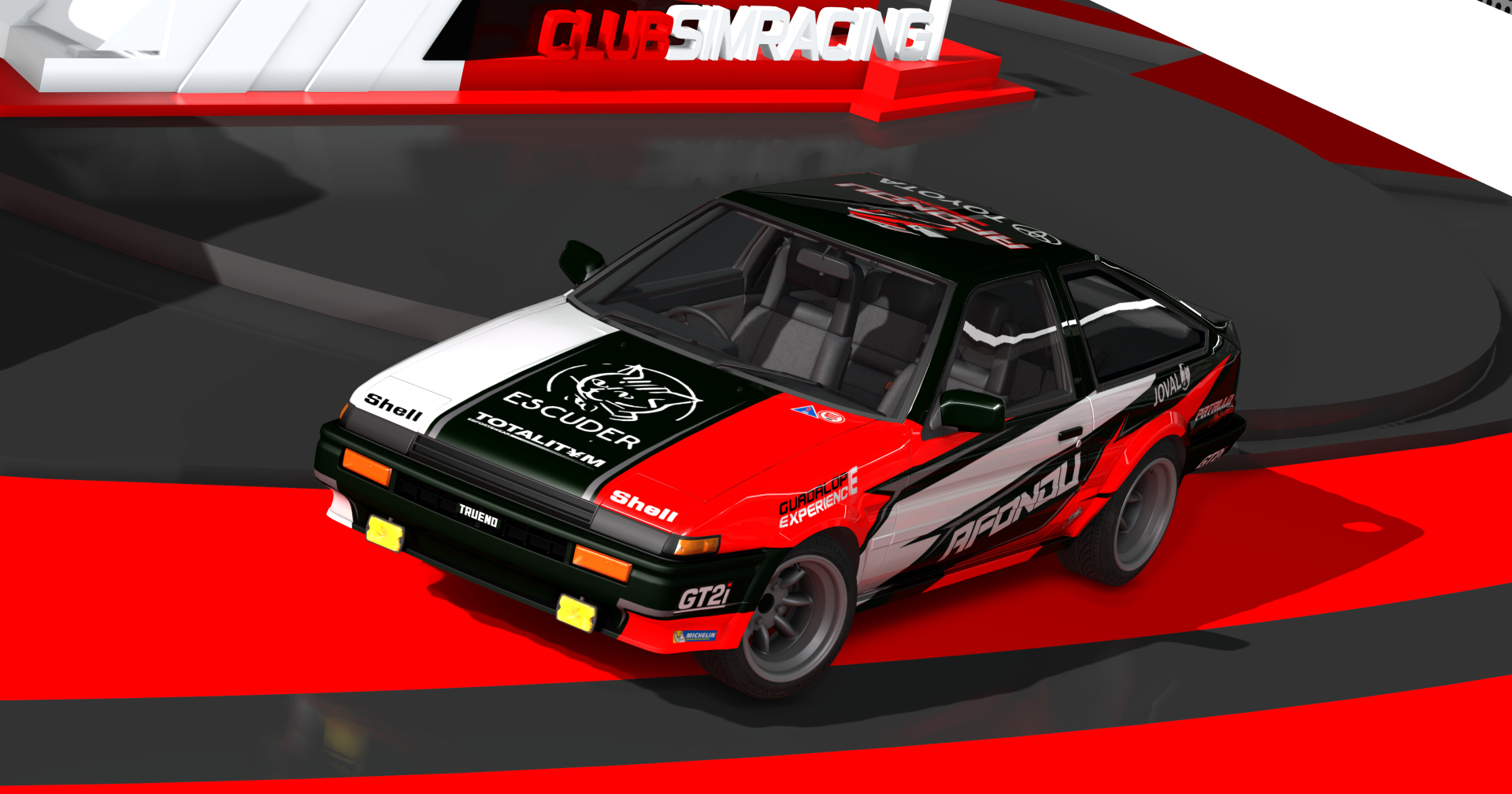 CSR | Toyota AE86 SCER ASFALTO 2024, skin SCERV24_040