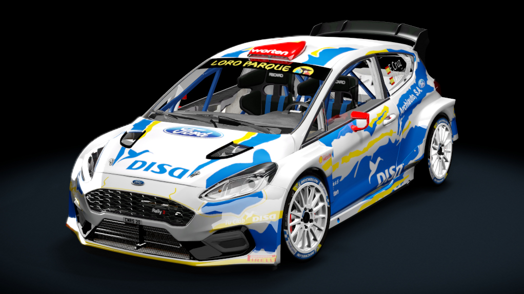 Ford Fiesta MK8 Rally2 Evo 2023, skin #Enrique Cruz 2023