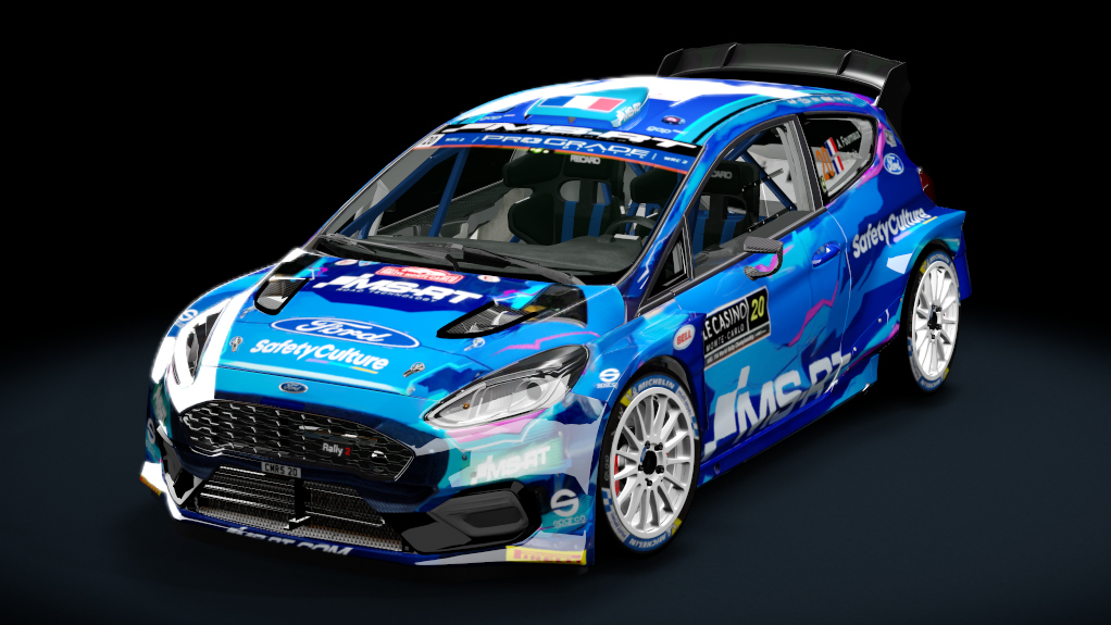 Ford Fiesta MK8 Rally2 Evo 2023, skin Adrien Fourmaux 2023