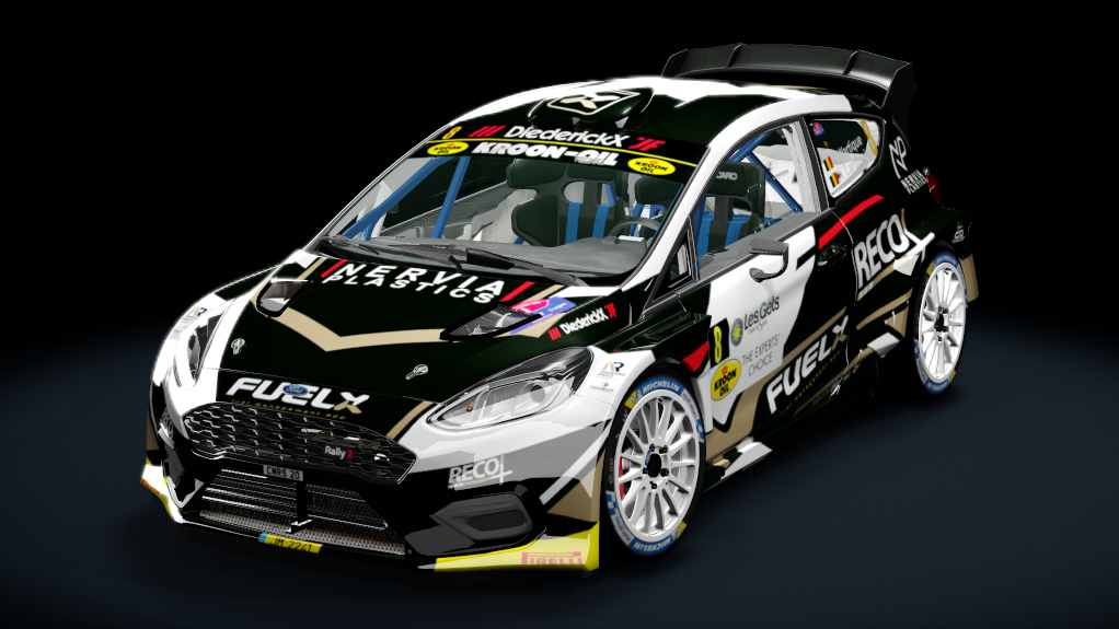 Ford Fiesta MK8 Rally2 Evo 2023, skin John Wartique Condroz 2022