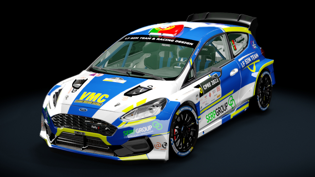 Ford Fiesta MK8 Rally2 Evo 2023, skin LFSimTeam FPAK