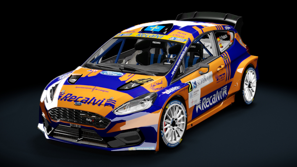 Ford Fiesta MK8 Rally2 Evo 2023, skin O.Palacio-A.Iglesias