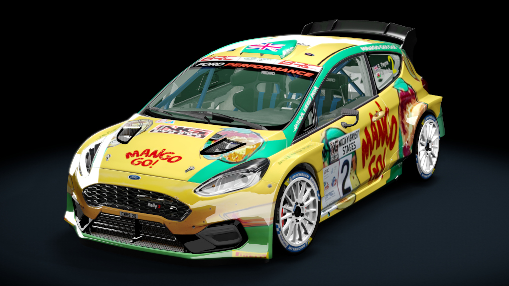 Ford Fiesta MK8 Rally2 Evo 2023, skin elliot payne