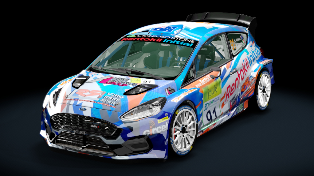 Ford Fiesta MK8 Rally2 Evo 2023, skin max mcrae