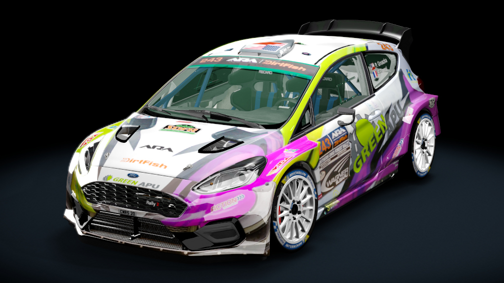 Ford Fiesta MK8 Rally2 Evo 2023, skin patrick gruszka