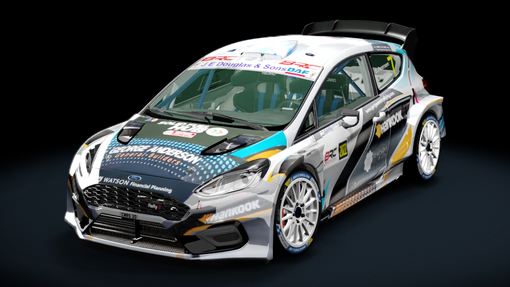 Ford Fiesta MK8 Rally2 Evo 2023, skin pearson