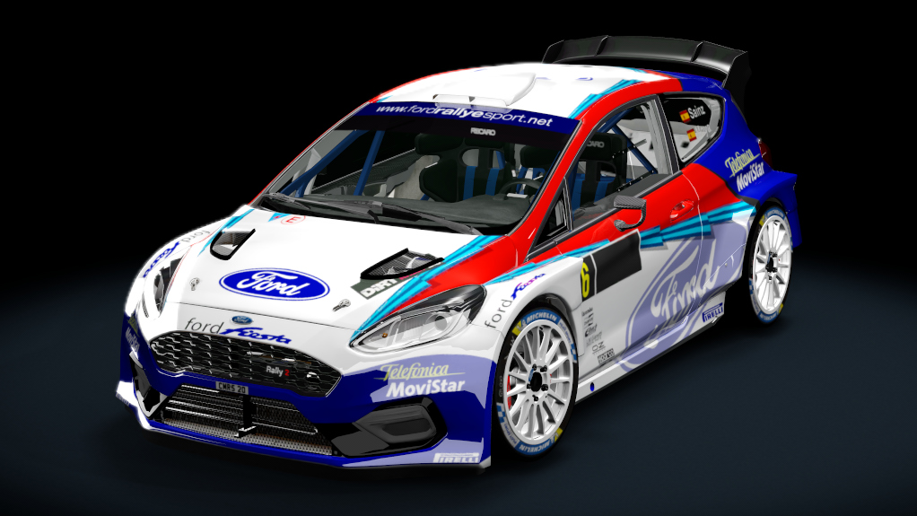 Ford Fiesta MK8 Rally2 Evo 2023, skin sainz