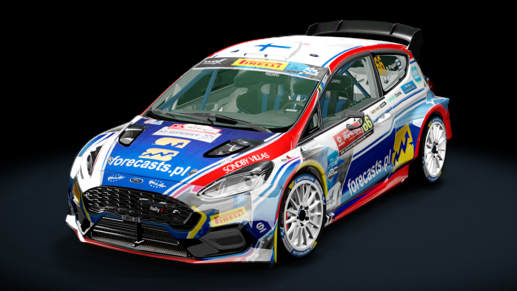 Ford Fiesta MK8 Rally2 Evo 2023, skin sami pajari