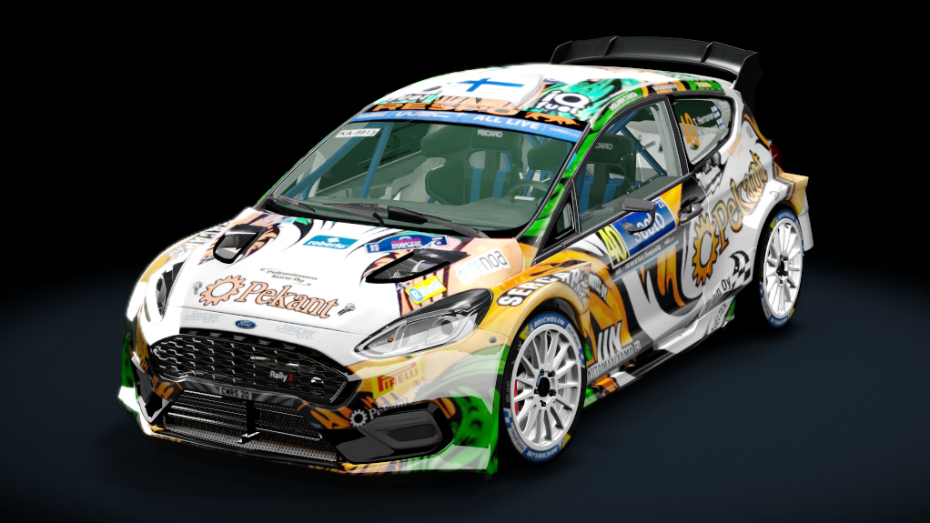 Ford Fiesta MK8 Rally2 Evo 2023, skin toni herranen