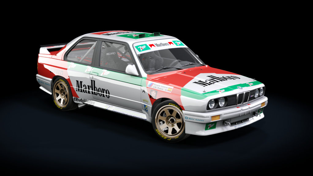 JLR BMW M3 E30 Gr.A JM Ponce, skin 1995 marlboro