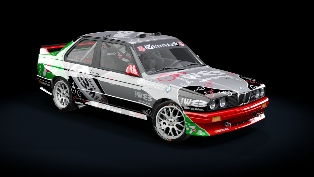 JLR BMW M3 E30 Gr.A JM Ponce, skin 2014 web negra