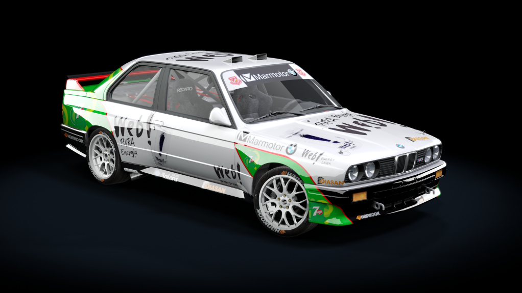 JLR BMW M3 E30 Gr.A JM Ponce, skin 2015 web blanca