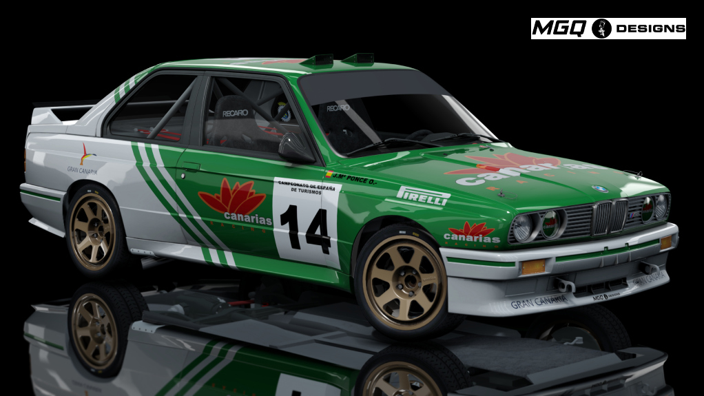 JLR BMW M3 E30 Gr.A JM Ponce, skin J.Mª Ponce CET 1992 (MGQ__Designs)