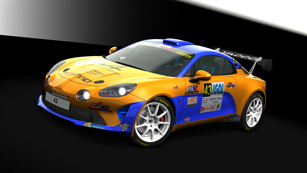 LF Alpine A110 R-GT Rally, skin Saunier (Alpine)