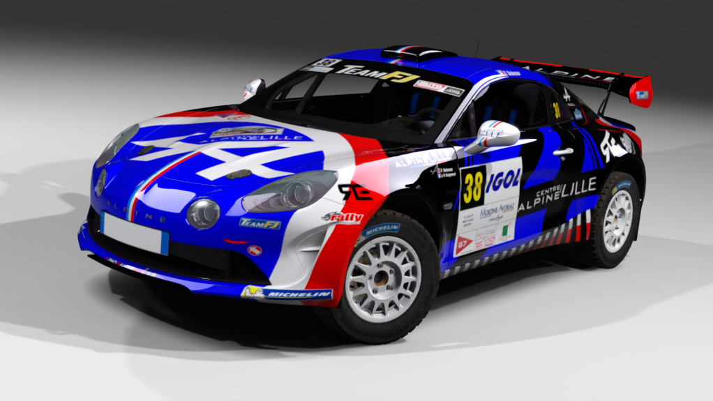 LF R-GT Alpine A110 R-GT Rally Gravel, skin Francois Delecour