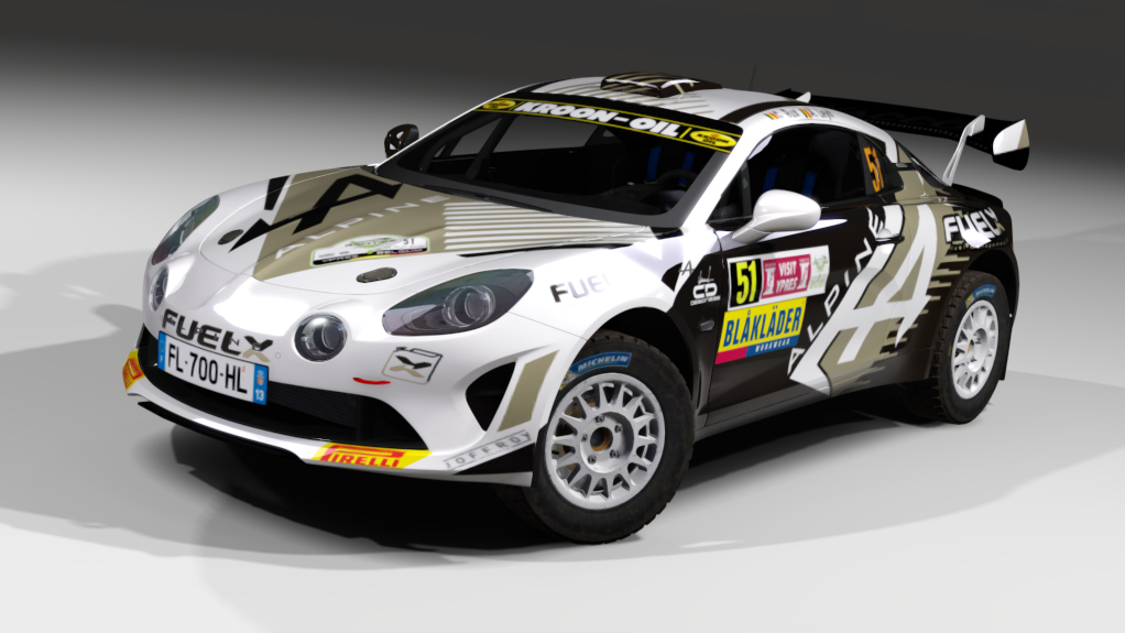 LF R-GT Alpine A110 R-GT Rally Gravel, skin GinoBux