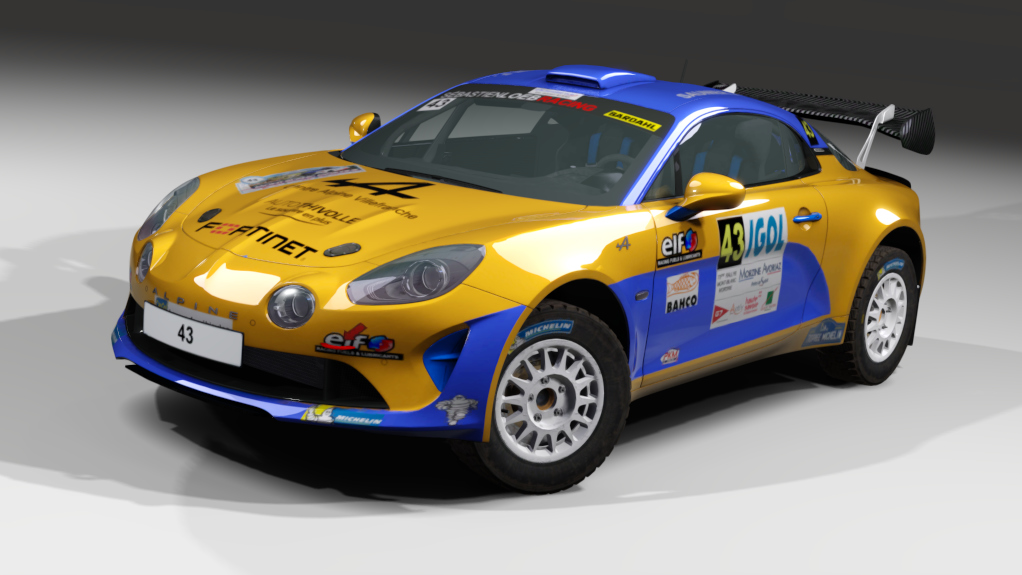 LF R-GT Alpine A110 R-GT Rally Gravel, skin Saunier (Alpine)