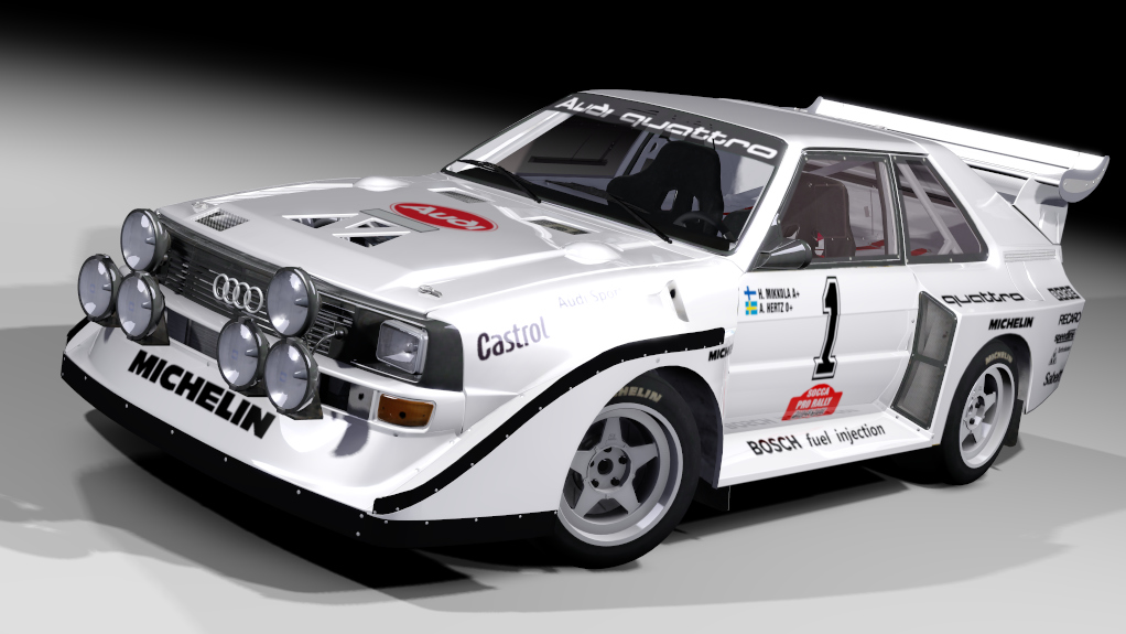 LF Gr.B Audi Sport Quattro S1 Evo2, skin Hannu Mikkola - White