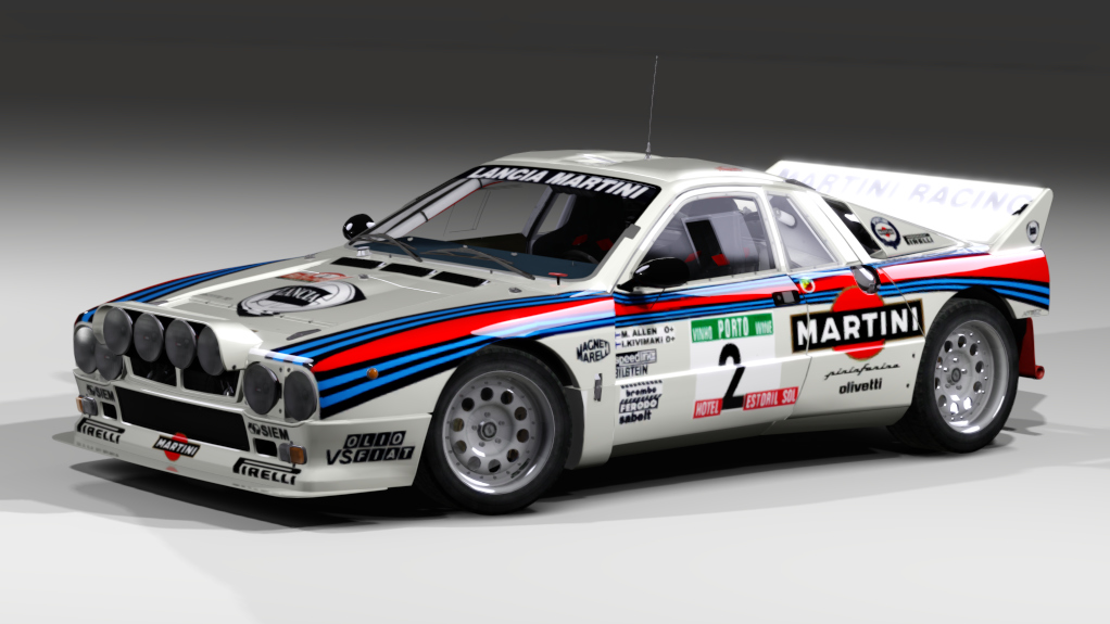 LF Gr.B Lancia Rally 037 Evo 2, skin Markku Alen - Portugal