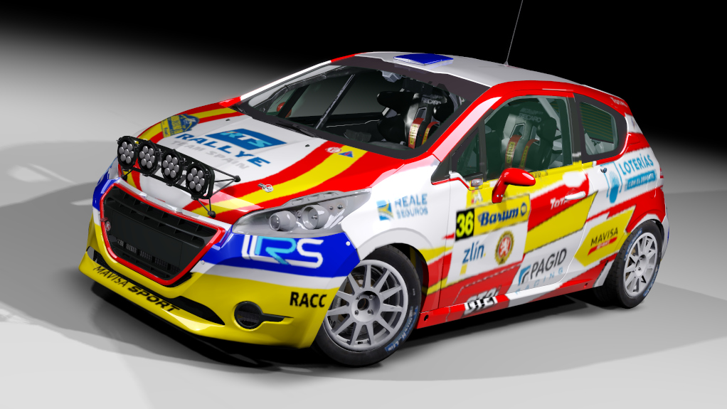 LF Peugeot 208 R2, skin Efren Llarena