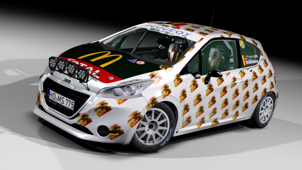 LF Peugeot 208 R2, skin Joachim Wagemans