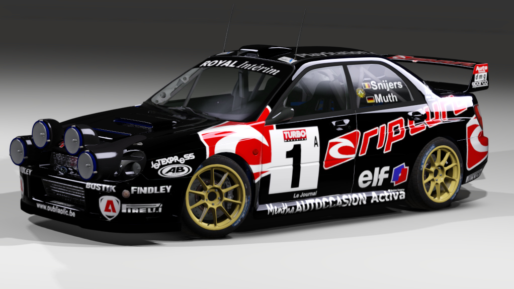 LF WRC 2.0 Subaru Impreza S7 WRC 2001, skin Patrick Snijers