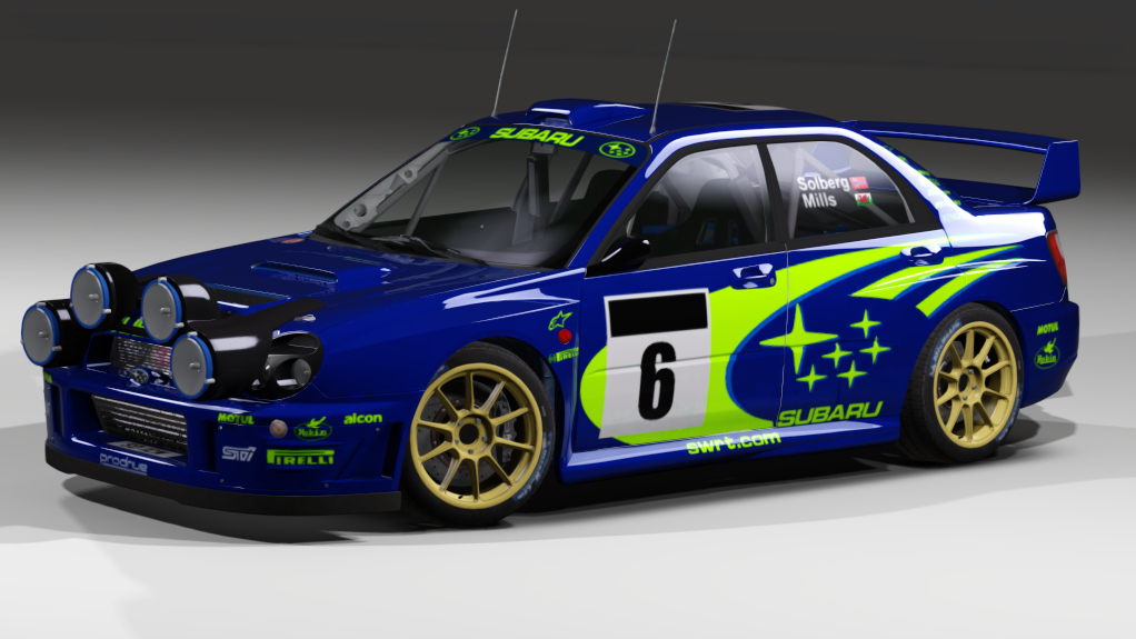 LF WRC 2.0 Subaru Impreza S7 WRC 2001, skin Peter Solberg