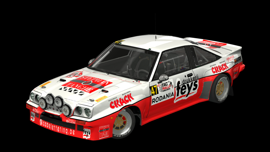 Opel Manta 400 Gr.B by JLR, skin Paul Lietaer TAC Rally 2018