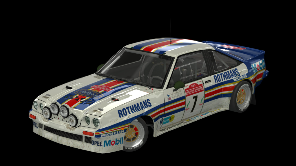 Opel Manta 400 Gr.B by JLR, skin rothmans san remo 1983