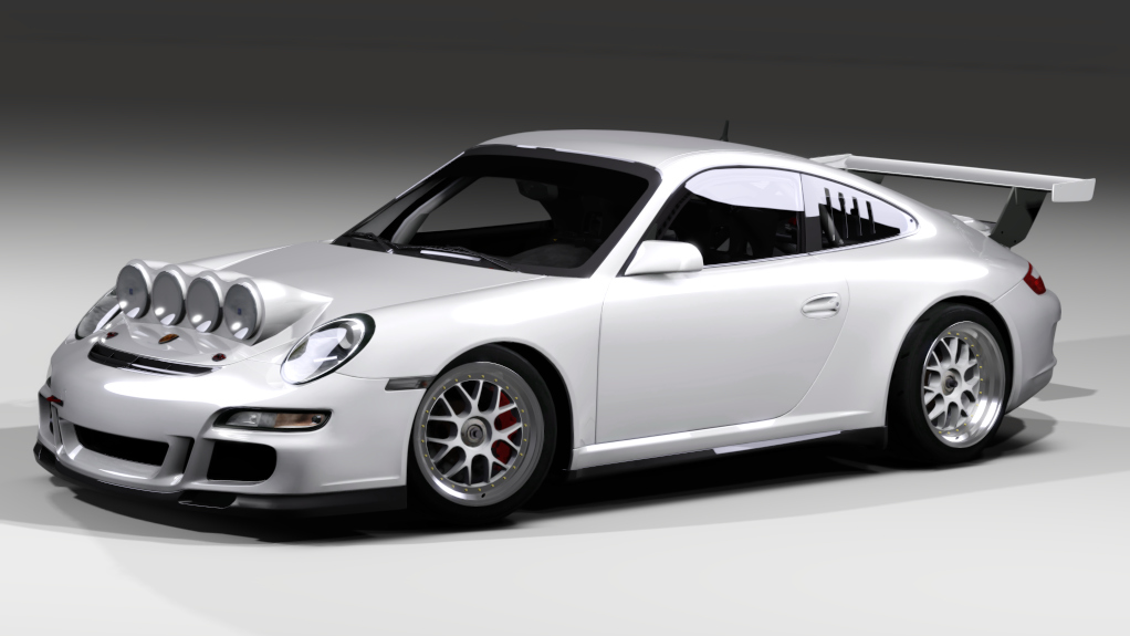 Porsche 911 GT3 2008 R-GT, skin template 4k