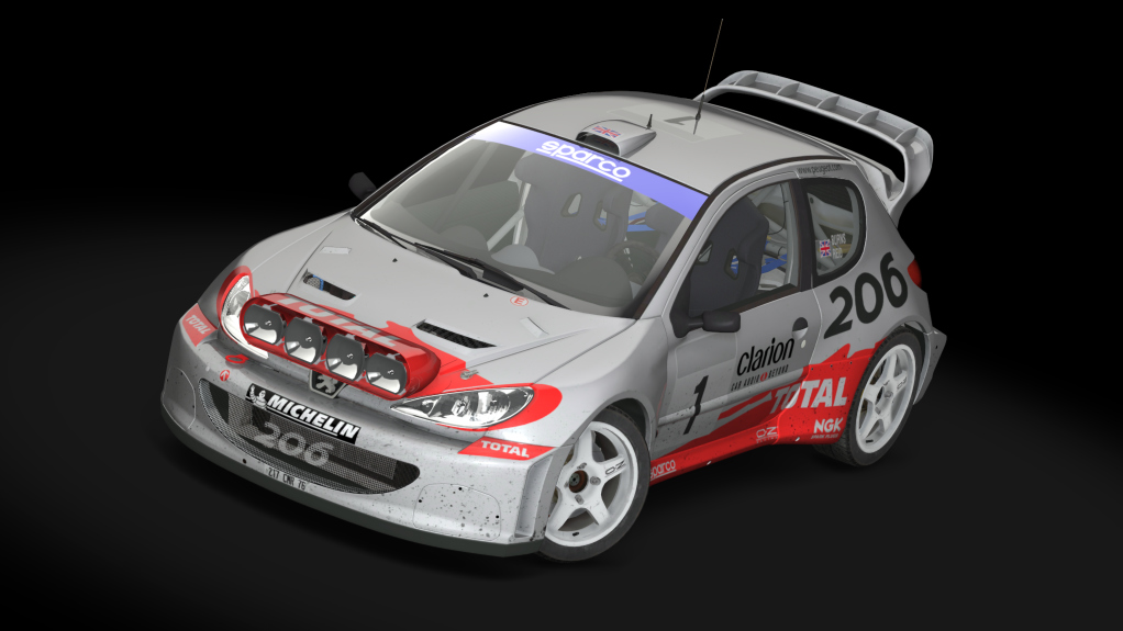 WRC 2.0 Peugeot 206 TARMAC, skin 14