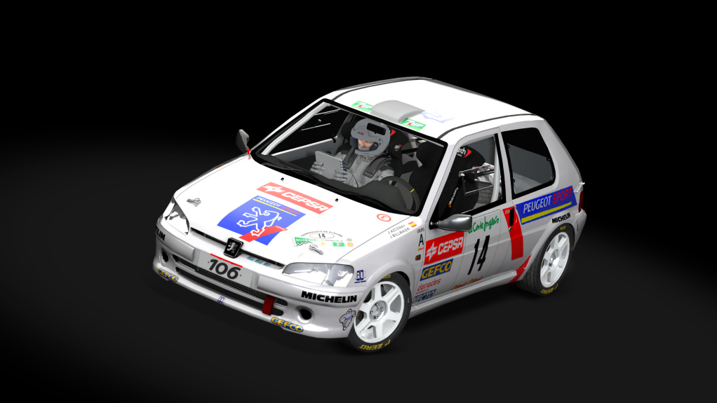 Peugeot 106 GTi, skin SIMRALLY