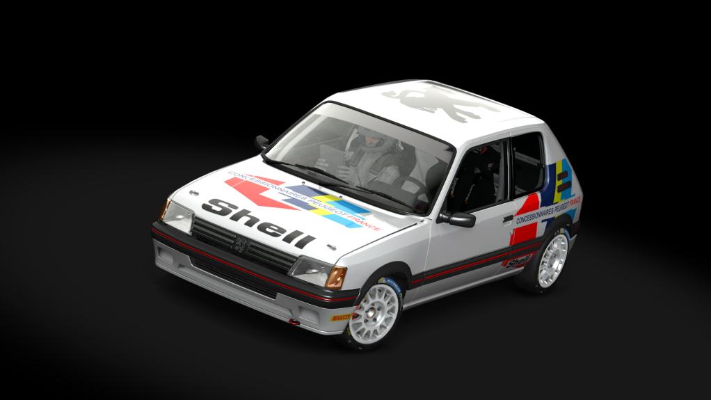 Peugeot 205 GTI Grupo X, skin OFICIAL