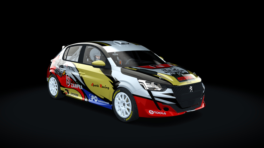 Supply Peugeot 208 rally4, skin RS-567