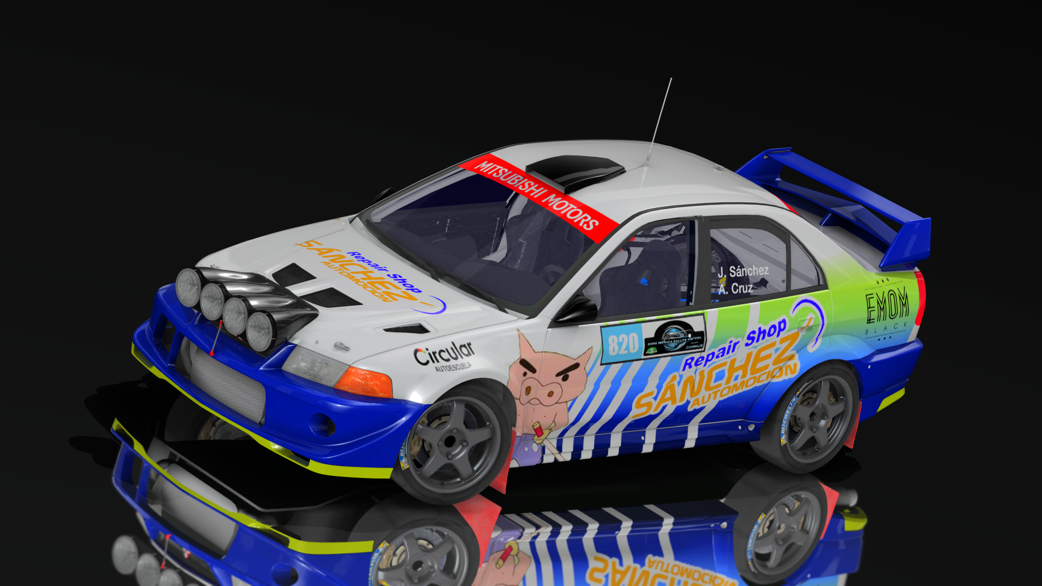 Supply Mitsubishi Lancer EVO 6.5 Gr.A Makinen, skin Rally-820