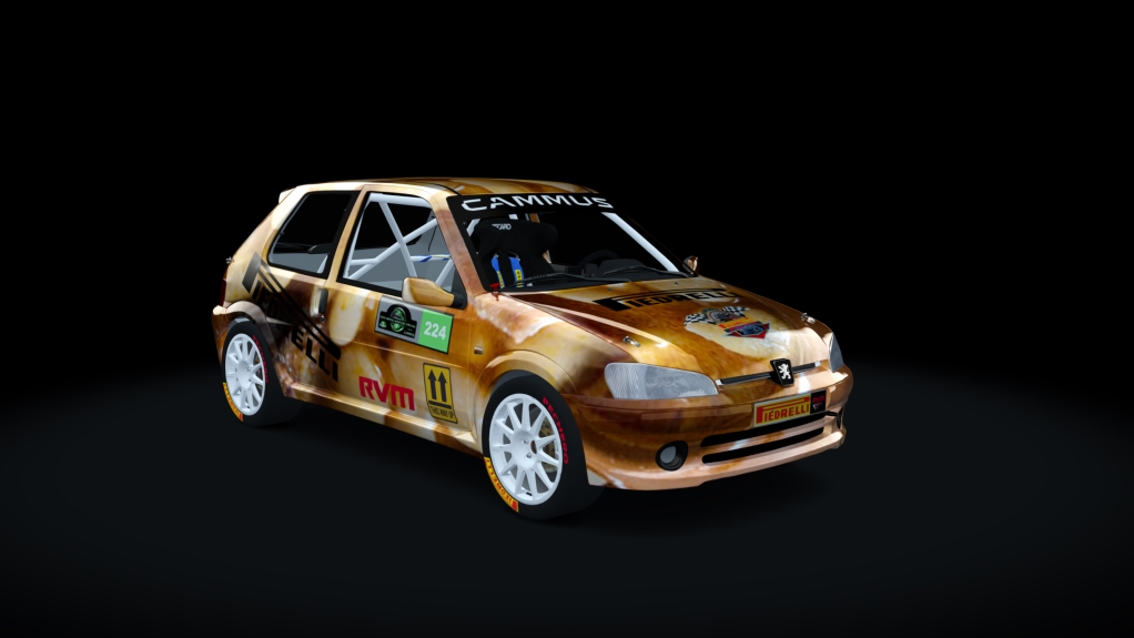 Supply Peugeot 106 S16 GTI, skin Mon-224