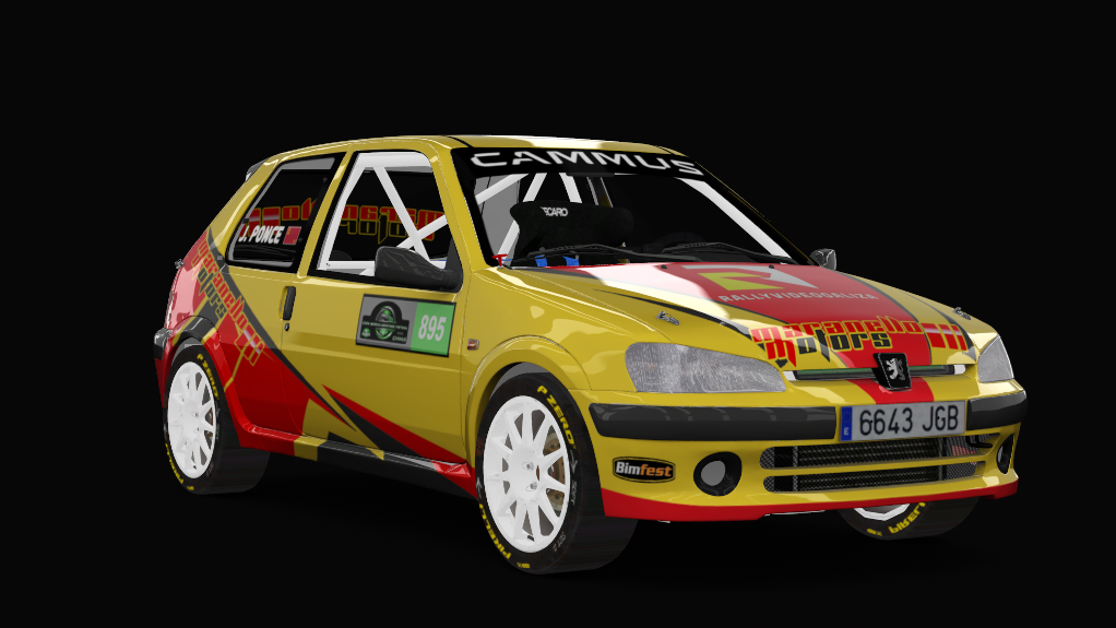 Supply Peugeot 106 S16 GTI, skin Mon-880