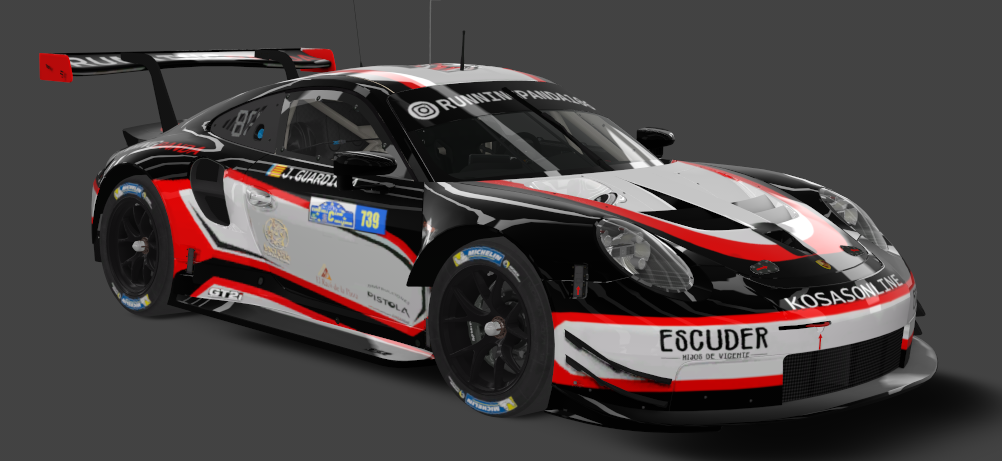 Supply Porsche 911 RSR, skin euro-739