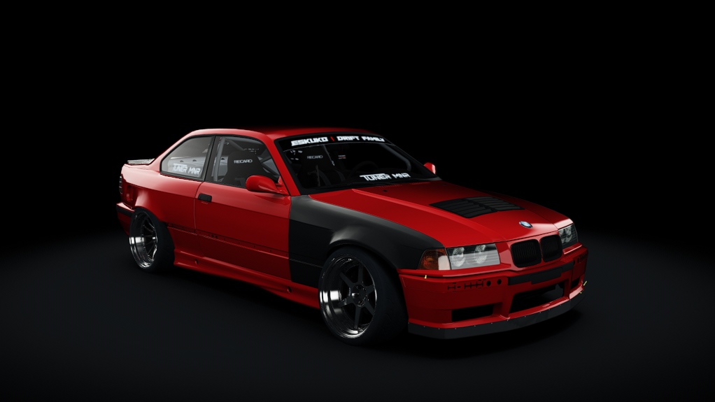 Eskuko Missile E36 coupe, skin Red&White