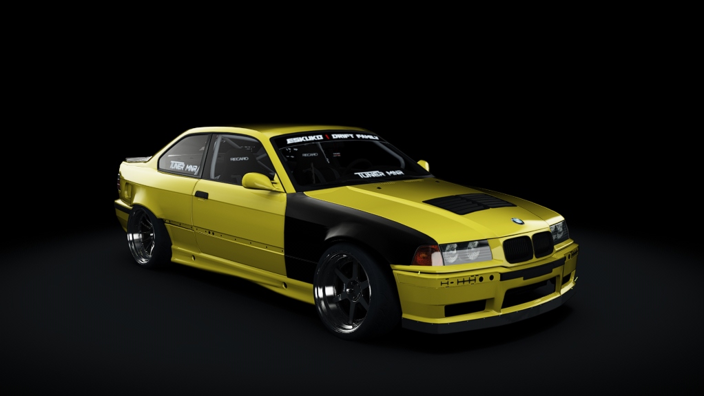 Eskuko Missile E36 coupe, skin Yellow&White