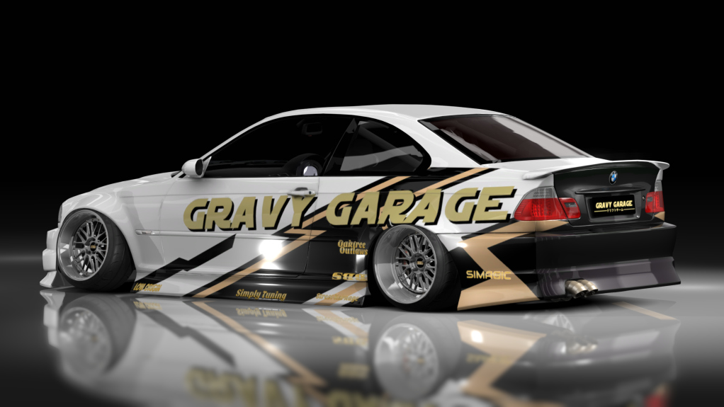 GravyGarage Street e46, skin White Livery