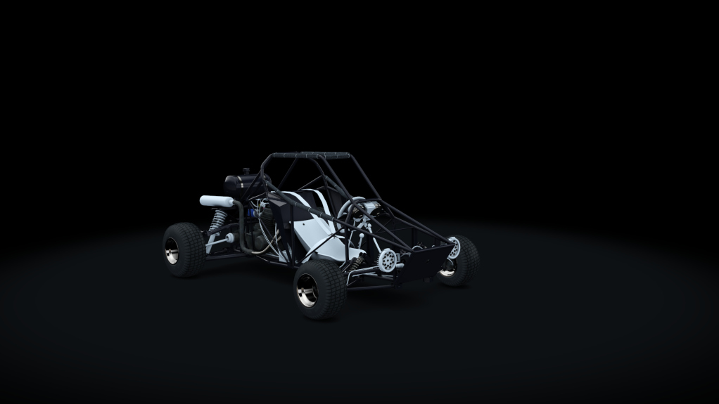 Honda CB750 powered Kart, skin reverse_white