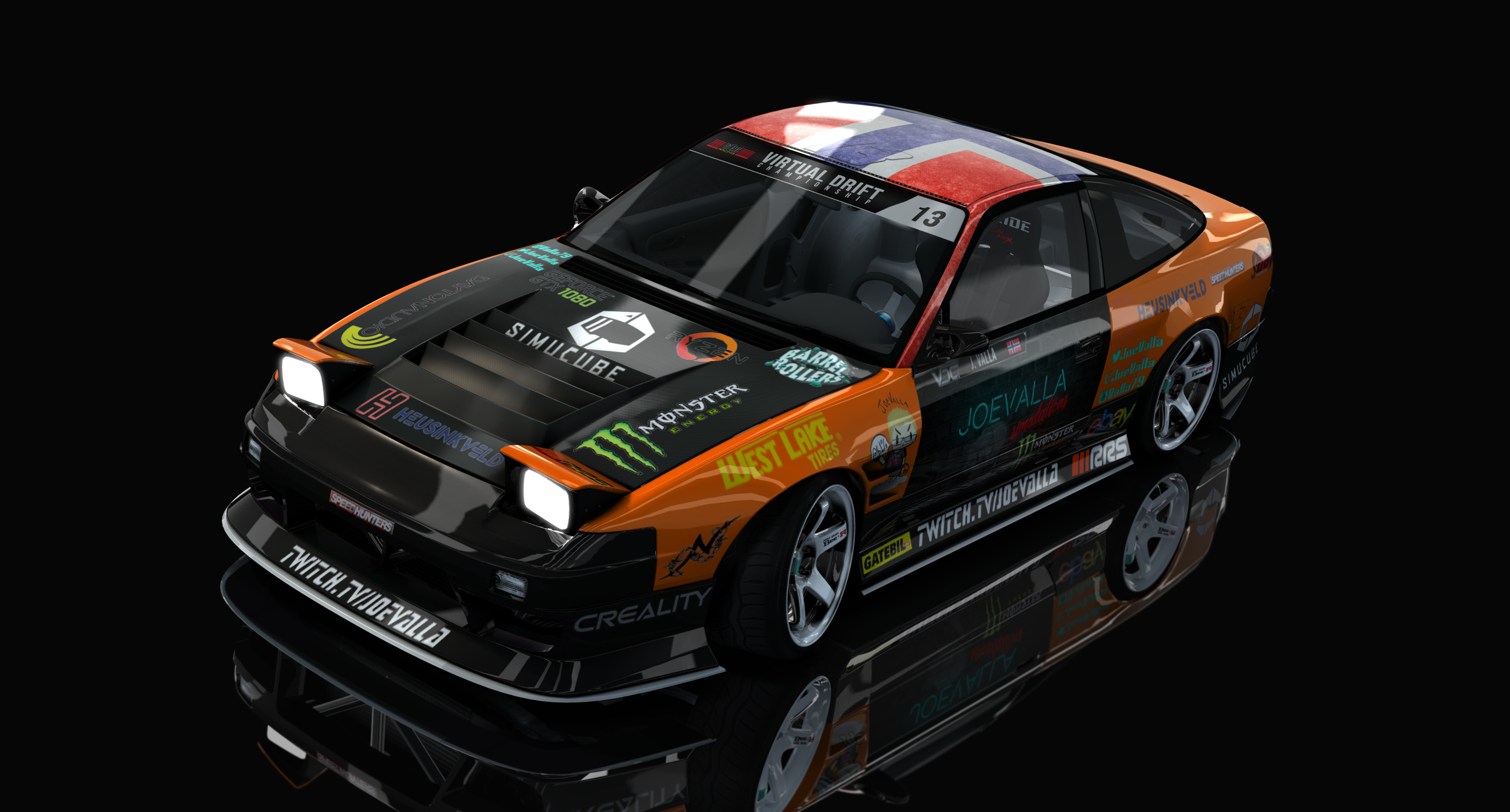 SVDS Nissan 240sx Joe Valla, skin JoeOrange