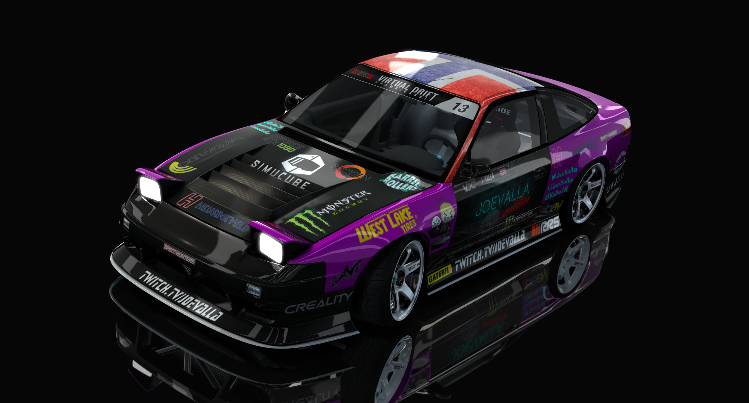 SVDS Nissan 240sx Joe Valla, skin JoePink